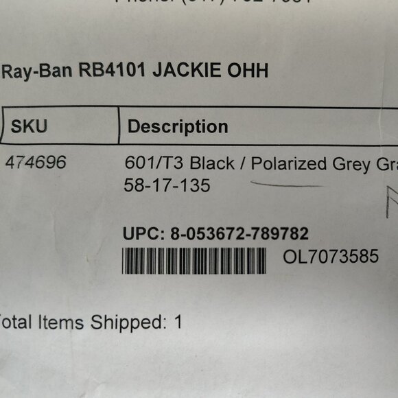 New Ray-Ban 4101 Jackie OHH Polarized Lenses main image 6